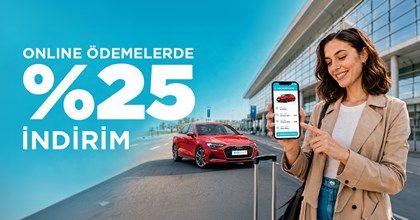 Online Ödeme ile %25 İndirim  Avantajlı Araç Kiralama!